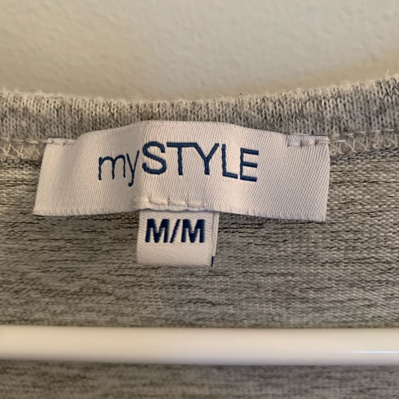 Soft grey long sleeved top - Picture 3 of 5